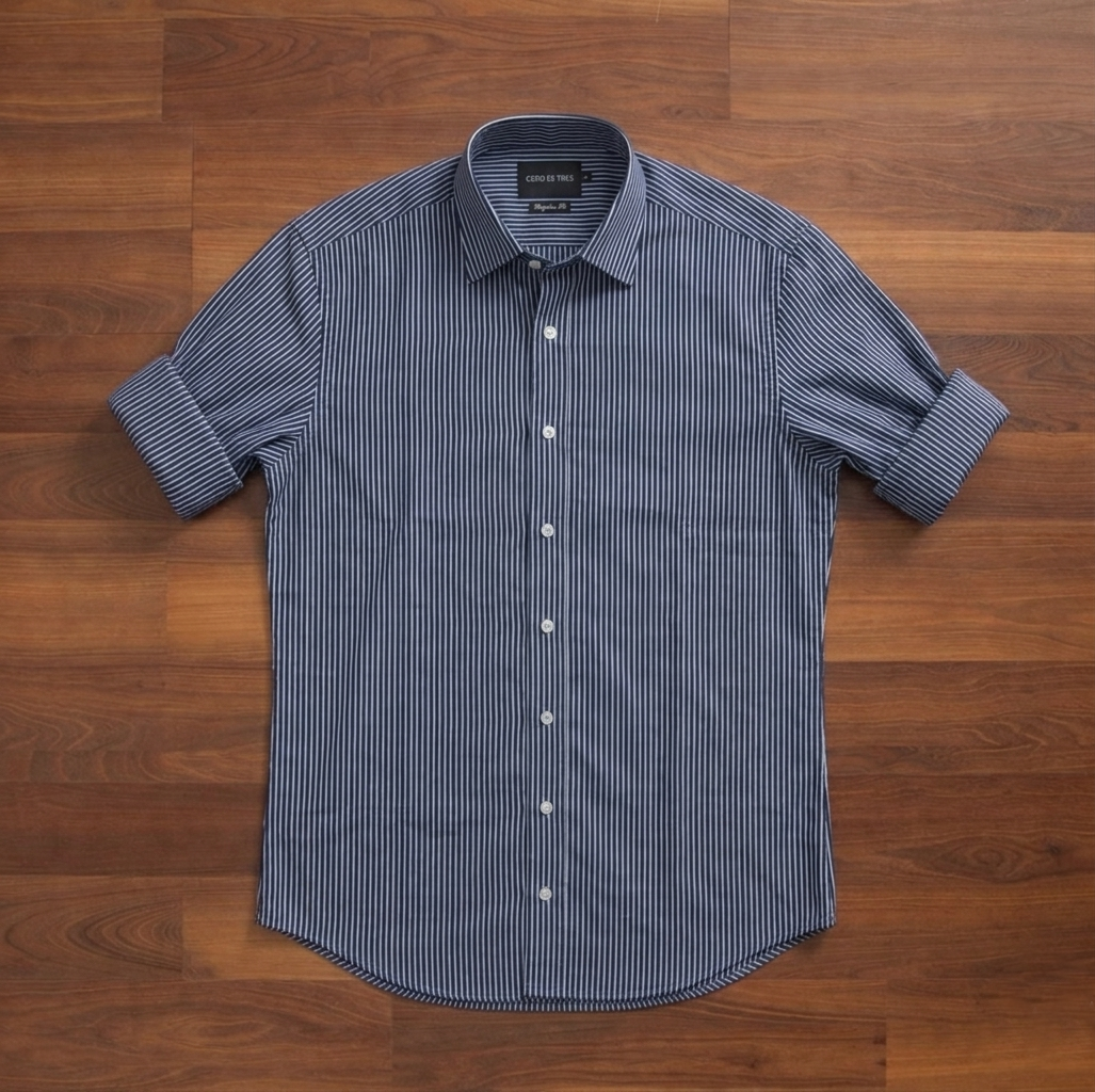 6531REGSPAM - CAMISA SIDRA AZUL MARINO